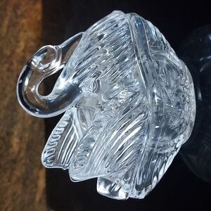Vintage Crystal Swan trinket box.